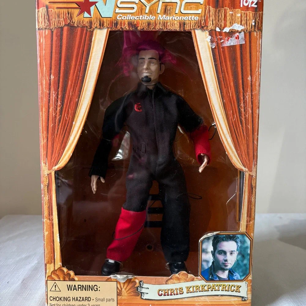 NSYNC Chris Kirkpatrick Collectible Marionette Living Toyz 2000 Figure No. 01510